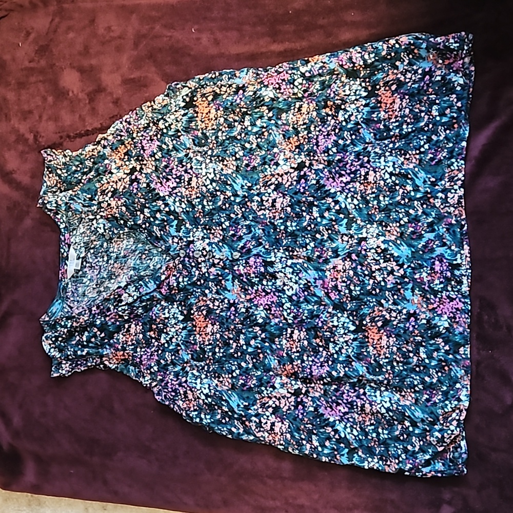Floral V Neck Shirt